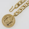 Chanel Vintage Medallion Chain Belt Metal