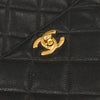 Chanel Vintage CC Flap Shoulder Bag Quilted Caviar