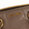 Secondhand Miu Miu Double Zip Convertible Satchel Vitello Shine