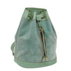 Secondhand Gucci Vintage Bamboo Drawstring Backpack Suede and