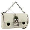 Secondhand Fendi Monster Baguette White Leather Bags