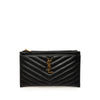 Secondhand Saint Laurent Chevron Grain De Poudre Monogram Bill Pouch