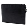 Secondhand Saint Laurent Croc Embossed Leather Monogram Zip Pouch