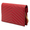 Secondhand Saint Laurent Grain De Poudre Cassandre Envelope Chain Wallet