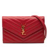 Secondhand Saint Laurent Grain De Poudre Cassandre Envelope Chain Wallet