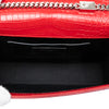 Secondhand Saint Laurent Medium Croc Embossed Leather Kate Tassel Crossbody
