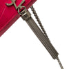 Secondhand Saint Laurent Medium Croc Embossed Leather Kate Tassel Crossbody