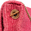 Secondhand Saint Laurent Medium Raffia Monogram Kate Crossbody