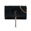 Secondhand Saint Laurent Medium Suede Monogram Kate Tassel Crossbody