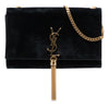 Secondhand Saint Laurent Medium Suede Monogram Kate Tassel Crossbody