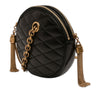 Secondhand Saint Laurent Quilted Le Maillon Round Tassel Chain Crossbody