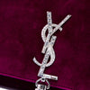 Secondhand Saint Laurent Small Velvet Monogram Kate Tassel Crossbody
