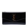 Secondhand Saint Laurent Smooth Shiny Calfskin Monogram Uptown Clutch