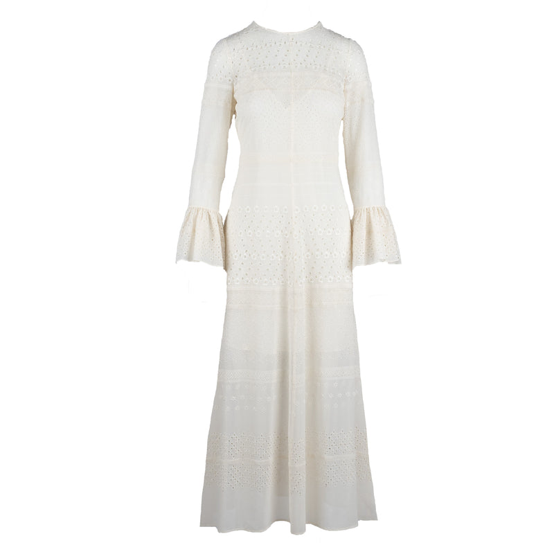Secondhand Saint Laurent Embroidered Long Dress 
