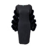 Secondhand Jean Paul Gaultier Fur and Fringe Sleeve Dress - '90s