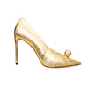 Secondhand Jimmy Choo Metallic Snakeskin Orb Pumps - '10s