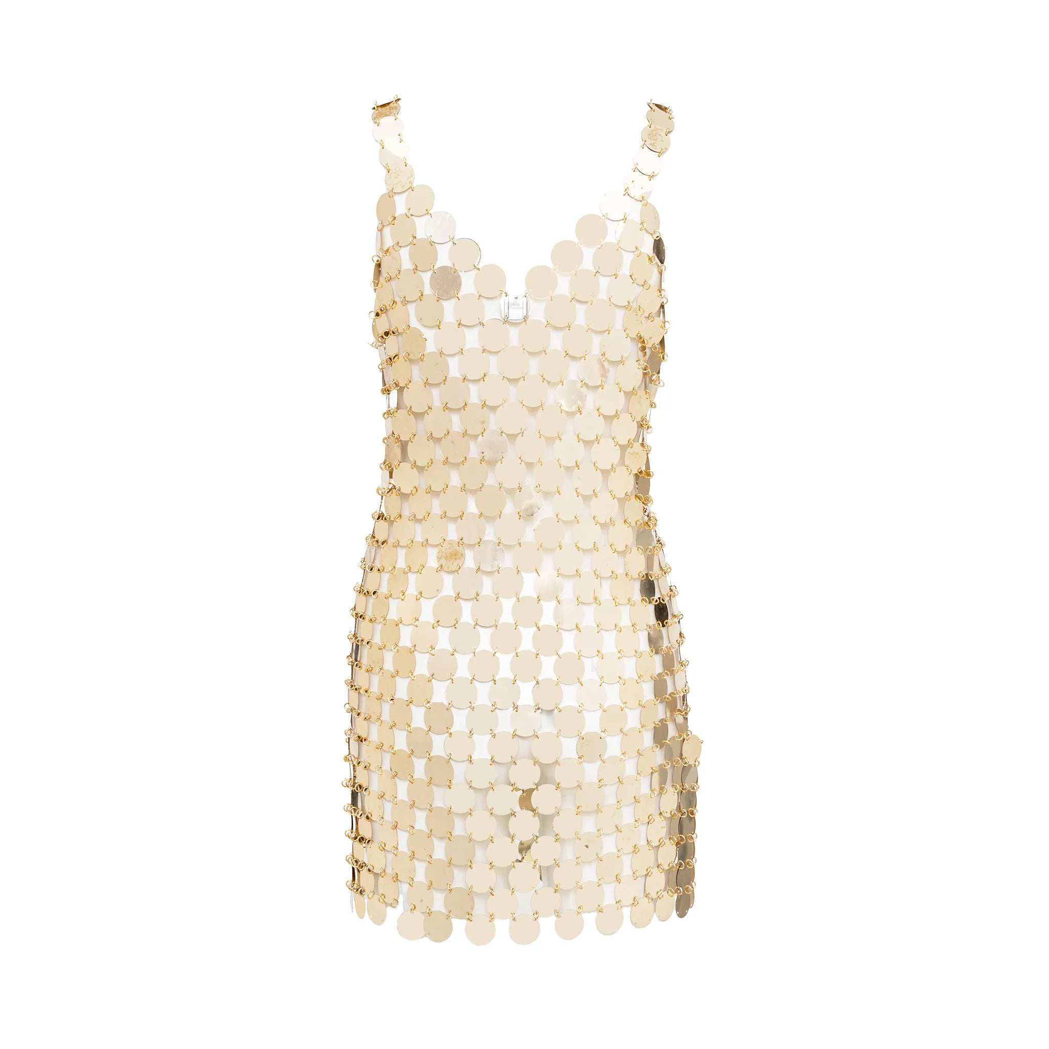 Paco Rabanne Disc Dress Second-hand | Luxury Vintage | Her-Age Paco Rabanne Disc Dress Second-hand | Luxury Vintage | Her-Age