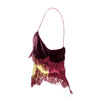Secondhand Geen Morgan Velvet Lace Top - '00s