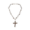 Secondhand 18th Century Silesian Iron Work Cross Necklace