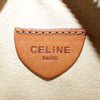 Celine Vintage Macadam Circle Logo Canvas and Leather