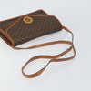 Celine Vintage Macadam Circle Logo Canvas and Leather