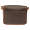 Celine Vintage Macadam Circle Logo Canvas and Leather