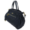 Prada Zip Convertible Shopping Tote Tessuto with Saffiano Leather