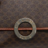 Celine Vintage Macadam Circle Logo Canvas and Leather