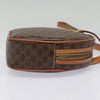 Celine Vintage Macadam Circle Logo Canvas and Leather