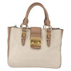 Miu Miu Madras Convertible Lock Tote Leather
