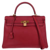 Hermes Kelly Red Clemence with Gold Hardware