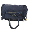 Prada Zip Convertible Shopping Tote Tessuto with Saffiano Leather