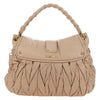 Miu Miu Madras Convertible Lock Tote Leather