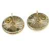Chanel CC Round Stud Metal and Resin
