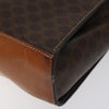 Celine Vintage Macadam Circle Logo Canvas and Leather