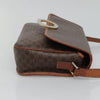 Celine Vintage Macadam Circle Logo Canvas and Leather