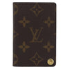 Louis Vuitton Porte Cartes Pression Card Case Monogram Canvas