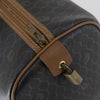 Christian Dior Vintage Honeycomb Boston Canvas and Leather