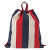 Gucci Logo Drawstring Striped Canvas
