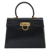 Salvatore Ferragamo Gancini Convertible Top Handle Leather
