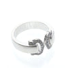 Cartier Vintage C de Cartier 18K White Gold with Diamonds