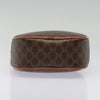 Celine Vintage Macadam Circle Logo Canvas and Leather