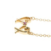 Tiffany & Co. Double Loving Heart Pendant 18K Rose Gold with Pink Sapphire