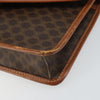 Celine Vintage Macadam Circle Logo Canvas and Leather