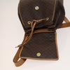 Celine Vintage Drawstring Flap Macadam Coated Canvas