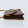 Celine Vintage Macadam Circle Logo Canvas and Leather
