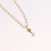 Christian Dior CD Bee Star Pearl Pendant Metal with Faux Pearl