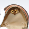 Celine Vintage Macadam Circle Logo Canvas and Leather