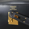 Hermes Kelly Black Box Calf with Gold Hardware