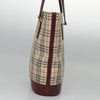 Burberry Nova Check Tote Canvas and Leather